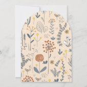 エイジスペインのボホワイルドフラワー誕生日パーティー 招待状 (裏面)