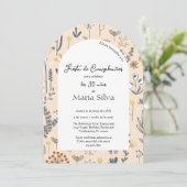 エイジスペインのボホワイルドフラワー誕生日パーティー 招待状 (スタンド正面)