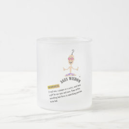 エイジズウィズダム「認識度」漫画真実 フロストグラスマグカップ