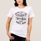 エイジテーマおもしろいタイポグラフィデザイン トライブレンドTシャツ (正面)