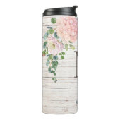 エイジドウッドモノグラムバラアジサイ&ユーカリ タンブラー (回転左)