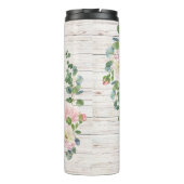 エイジドウッドモノグラムバラアジサイ&ユーカリ タンブラー (裏面)