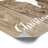 エイジドウッドワールドマップガストブック代替サイン ポスター (角)