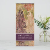 エイジドグレープブドウ畑結婚式招待状 招待状 (スタンド正面)