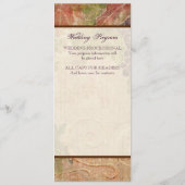 エイジドグレープブドウ畑結婚式 プログラム (裏面)