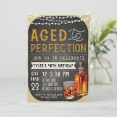 エイジドトゥパーフェクトウイスキー誕生日招待状 招待状 (スタンド正面)