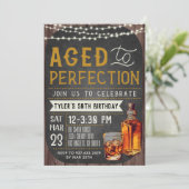 エイジドトゥパーフェクトウイスキー誕生日招待状 招待状 (スタンド正面)