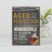 エイジドトゥパーフェクトウイスキー誕生日招待状 招待状 (スタンド正面)