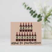 エイジドトゥパーフェクトワインラバーハッピーバースデー ポストカード (スタンド正面)