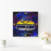 エイジドトゥパーフェンティスアートクラシックカー スクエア壁時計 (ホーム)