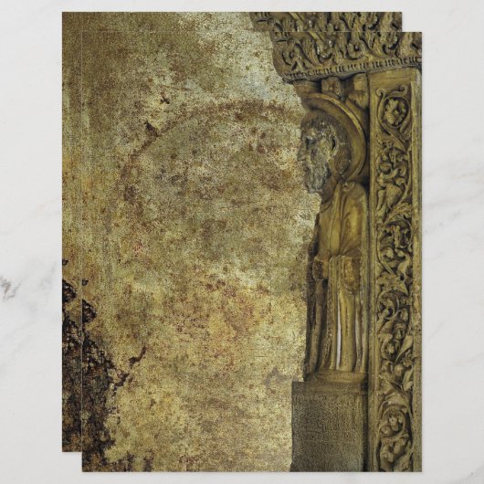 エイジドパーチメント効果アンティーク中世スタイル (正面/裏面)