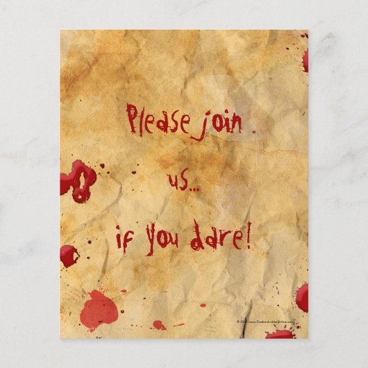 エイジドパーチメント血（ばちゃばちゃ）跳ねる幽霊のよく出るハウスフライヤー チラシ (裏面)