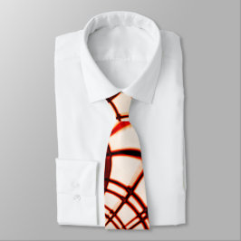 エイジド効果を持つ交差した赤茶色の曲線 ネクタイ