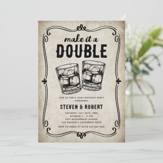 エイジド・トゥ・パーフェクトヴィンテージ合同誕生日パーティー 招待状 (スタンド正面)