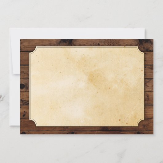 エイジド・トゥ・パーフェクト誕生日・ウッド・ウィスキー写真 招待状 (裏面)