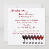 エイジド・トゥ・パーフェクト誕生日 招待状 (正面)