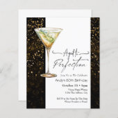 エイジド・トゥ・パーフェクト80誕生日招待状 (正面/裏面)