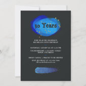 エイジナイトスカイ宇宙スターズファンタジー誕生日 招待状 (正面)