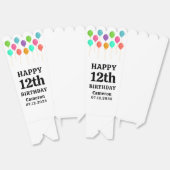 エイジハッピーバースデーパーソナライズされたキッズポップコーン フェイバーボックス (見開き)