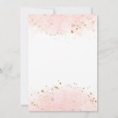 エイジピンクグリッターコットンキャンディ誕生日 招待状 (裏面)