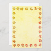 エイジフェイクド紙テクスチャポー印刷ベース 招待状 (正面/裏面)