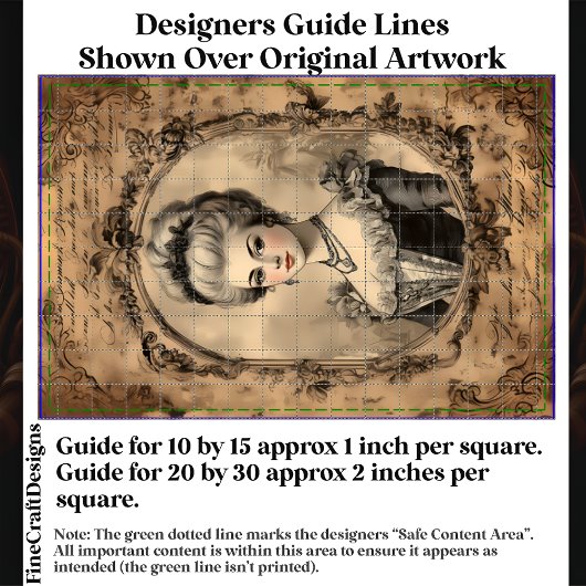 エイジフランスのドバロックポートレートセピアCW8Lデクページ 薄葉紙