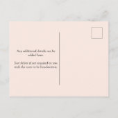 エイジフローラ水彩誕生日招待状 インビテーションポストカード (裏面)