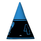 エイジブルーとブラックTレックス恐竜誕生日 パーティーハット (右)