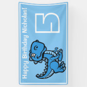 エイジブルーTレックス誕生日 横断幕 (縦)