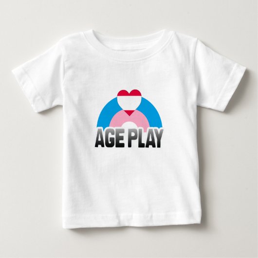 エイジプレイ レインボー ベビーTシャツ (正面)