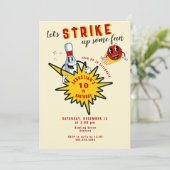 エイジレトロマスコットボーリング誕生日パーティー 招待状 (スタンド正面)