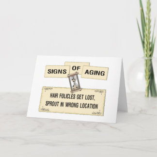 エイジングのシンボルや象徴 – ヘア カード