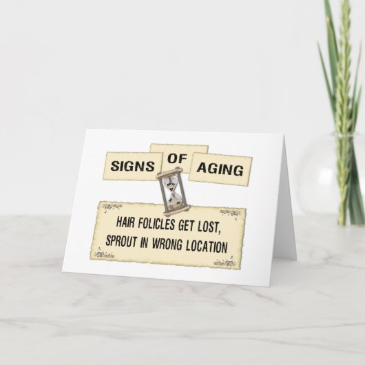 エイジングのシンボルや象徴 – ヘア カード (正面)