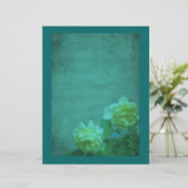 エイジングイエローローズアクアブルーフローラスクラップブック (スタンド正面)