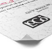 エイジングストーン金ゴールド従業員記念日の証明書p ポスター (角)