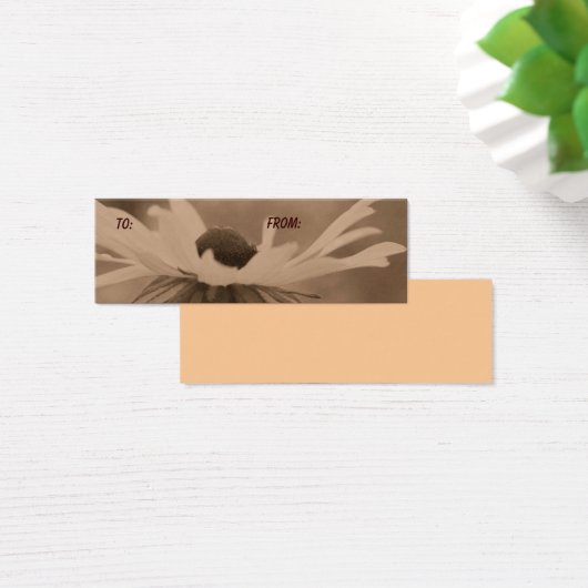 エイジングセピアブラックアイドスーザンフラワーギフトラベル (デスク)