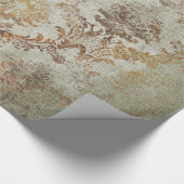 エイジングダマスクのテクスチャ ラッピングペーパー (角)