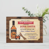 エイジングトゥパーフェクション誕生日ウィスキーシガーズ招待状 招待状 (スタンド正面)