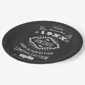 エイジングトゥパーフェクトヴィンテージエレガントな誕生日パーティー ペーパープレート (アングル)