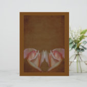 エイジングピンクローズブズブラウンフローラスクラップブック紙 (スタンド正面)