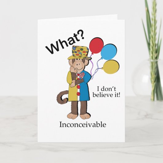 エイジングモンキー誕生日カード シーズンカード (正面)