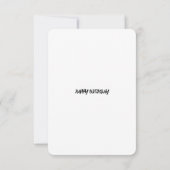 エイジング素晴らしライクワイン – フラット誕生日 (裏面)