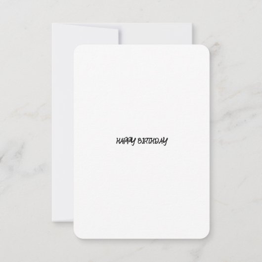 エイジング素晴らしライクワイン – フラット誕生日 (裏面)