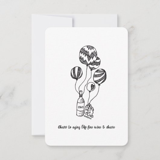 エイジング素晴らしライクワイン – フラット誕生日 (正面)