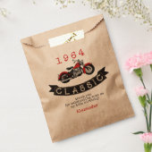 エイジヴィンテージクラシックバイクバイクもしくは自転車に乗る人誕生日 フェイバーバッグ (封をした状態)