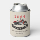 エイジヴィンテージクラシックバイクバイクもしくは自転車に乗る人誕生日 缶クーラー (缶正面)