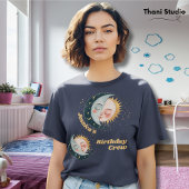 エイジヴィンテージシアルパジャマ誕生日海軍 Tシャツ