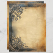 エイジヴィンテージパーチメント紙装飾縁ど (正面/裏面)