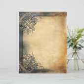 エイジヴィンテージパーチメント紙装飾縁ど (スタンド正面)