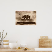 エイジヴィンテージ州旗 ポスター (キッチン)